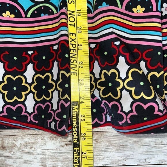 Harold's Size 4 Multi-Color Floral Print Side Zipper Pleated Midi Skirt Boho EUC - Picture 4 of 10